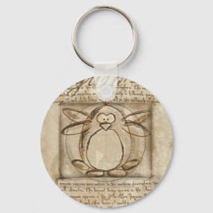Vitruvian Penguin Sleutelhanger