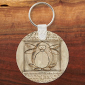 Vitruvian Penguin Sleutelhanger (Voorkant)