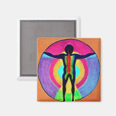 Vitruvian People II Magneet (Voorkant / Achterkant)