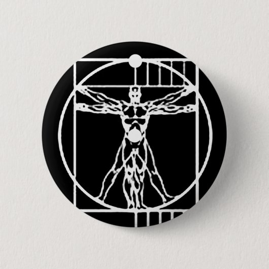 Vitruvian Ronde Button 5,7 Cm (Voorkant)