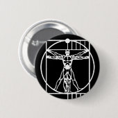 Vitruvian Ronde Button 5,7 Cm (Voorkant /achterkant)