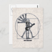 Vitruvian Skeleton Briefkaart (Voorkant / Achterkant)