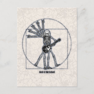 Vitruvian Skeleton Briefkaart