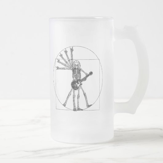 Vitruvian Skeleton Matglas Bierpul (Rechts)