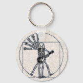 Vitruvian Skeleton Sleutelhanger (Voorkant)
