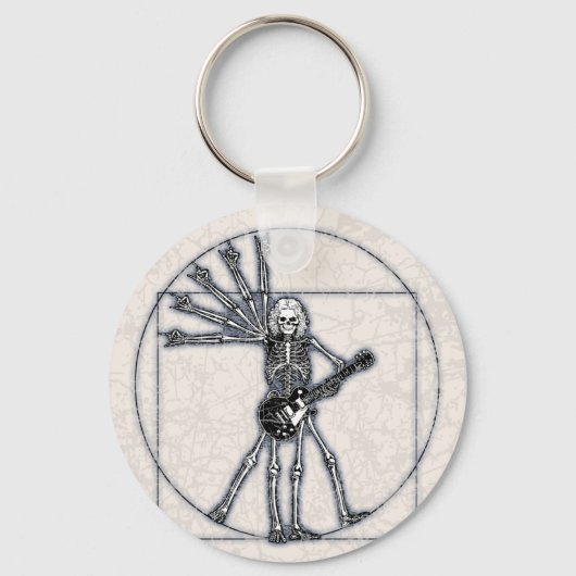 Vitruvian Skeleton Sleutelhanger (Voorkant)