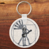 Vitruvian Skeleton Sleutelhanger (Voorkant)