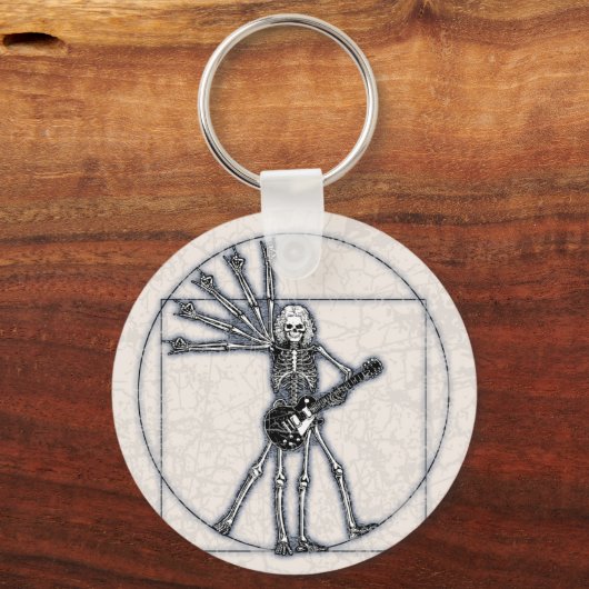 Vitruvian Skeleton Sleutelhanger (Voorkant)