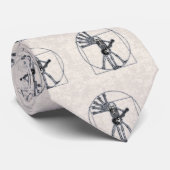 Vitruvian Skeleton Stropdas (Opgerold)