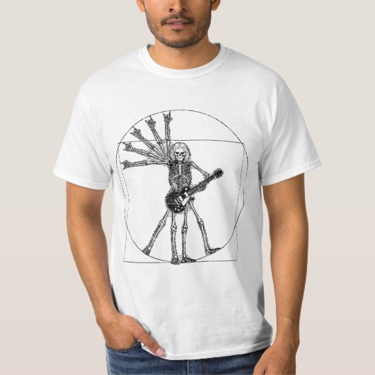 Vitruvian Skeleton T-shirt (Voorkant)