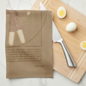 Vitruvian Sock Monkey Theedoek (Quarter Fold)