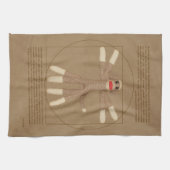 Vitruvian Sock Monkey Theedoek (Horizontaal)