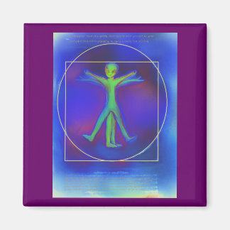 Vitruvian Space Alien magneet