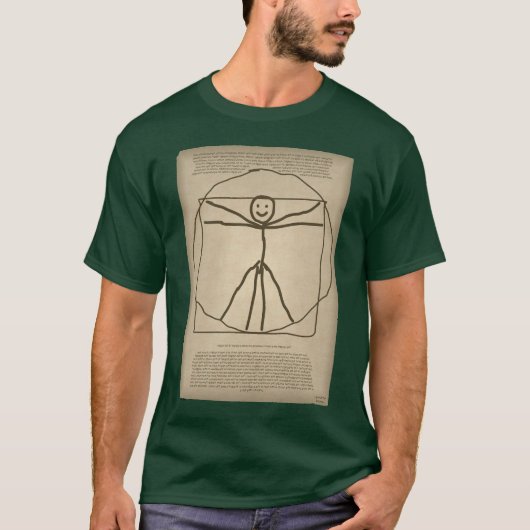 Vitruvian Stickman Kind Tshirt (Voorkant)