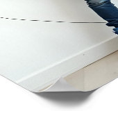 Vitruvian Style Child Blue Headphones Autism Neuro Poster (Hoek)