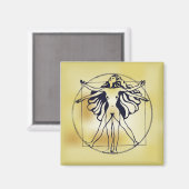 Vitruvian Woman Magneet (Voorkant / Achterkant)