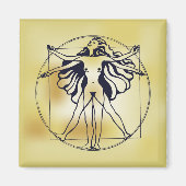 Vitruvian Woman Magneet (Voorkant)