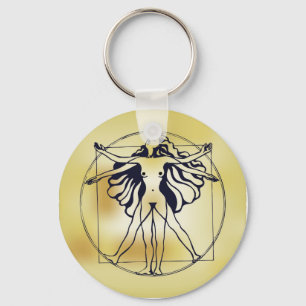 Vitruvian Woman Sleutelhanger