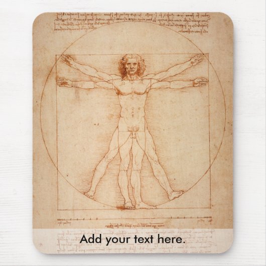Vitruviano-Man Muismat (Voorkant)