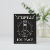 Vitruvians for Peace Briefkaart (Staand voorkant)
