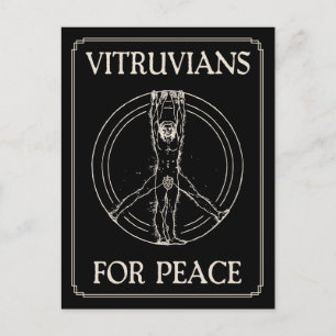 Vitruvians for Peace Briefkaart