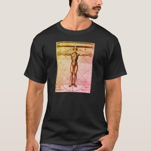 Vitruvius Man (Vitruvius: De architectura) T-shirt (Voorkant)