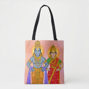Vitthal Rukmini boodschappentas Tote Bag
