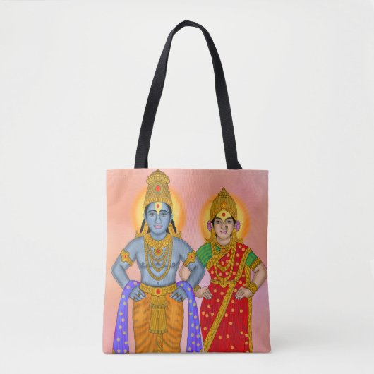Vitthal Rukmini boodschappentas Tote Bag (Voorkant)