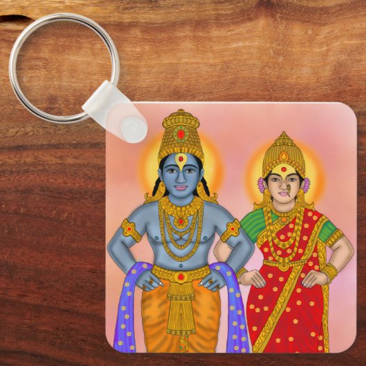 Vitthal Rukmini Keychain (Voorkant)