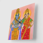 Vitthal Rukmini-klok Vierkante Klok (Hoek)