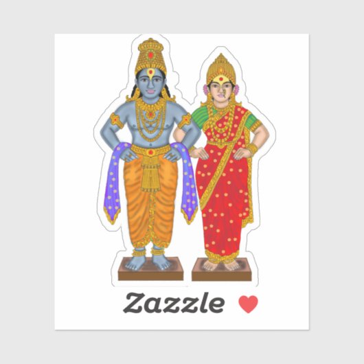 Vitthal Rukmini-sticker Sticker (Vel)