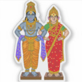 Vitthal Rukmini-sticker Sticker (Voorkant)