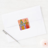 Vitthal Rukmini-sticker Vierkante Sticker (Envelop)