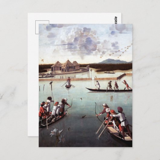 Vittore Carpaccio Hunting on the Lagoon Briefkaart (Voorkant / Achterkant)