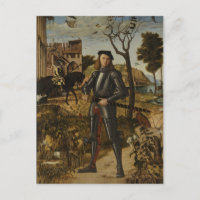 Vittore Carpaccio - Jonge ridder in een landschap