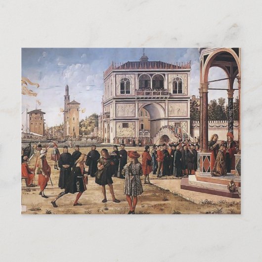 Vittore Carpaccio-Repatriëring van ambassadeurs Briefkaart (Voorkant)