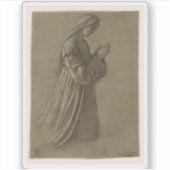 Vittore Carpaccio - Studie van de Maagd Sticker (Voorkant)