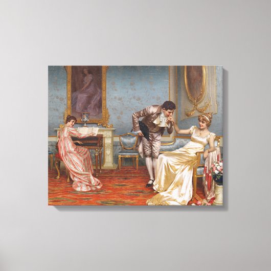Vittorio Reggianini - De gitaar: Canvas Art Print (Voorkant)
