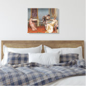 Vittorio Reggianini - De gitaar: Canvas Art Print (Insitu (Slaapkamer))