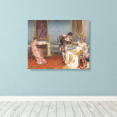 Vittorio Reggianini - De gitaar: Canvas Art Print (Insitu (Houten vloer))
