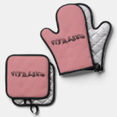 Vityland Oven Mitt and Pot Holders Ovenwant & Pannenlap Set (Voorkant / Achterkant)