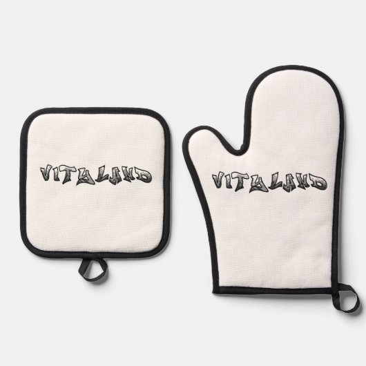 Vityland Oven Mitt and Pot Holders Ovenwant & Pannenlap Set (Voorkant)
