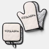 Vityland Oven Mitt and Pot Holders Ovenwant & Pannenlap Set (Voorkant / Achterkant)