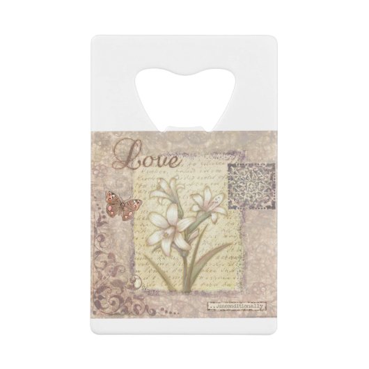 VIV20 Word 1 Love.tif Creditkaart Flessenopener (Voorkant)