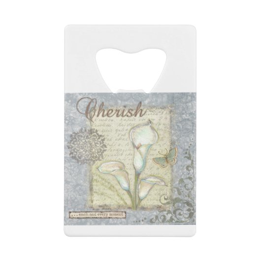 VIV21 Word 2 Cherish.tif Creditkaart Flessenopener (Voorkant)