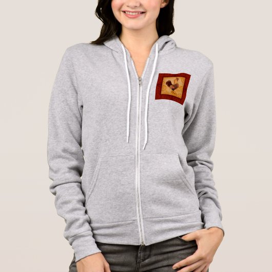 VIV53 Rooster 1.tif Hoodie (Voorkant)