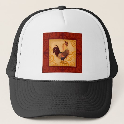 VIV53 Rooster 1.tif Trucker Pet (Voorkant)