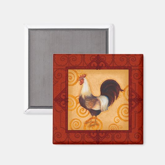 VIV54 Rooster 2.tif Magneet (Voorkant / Achterkant)