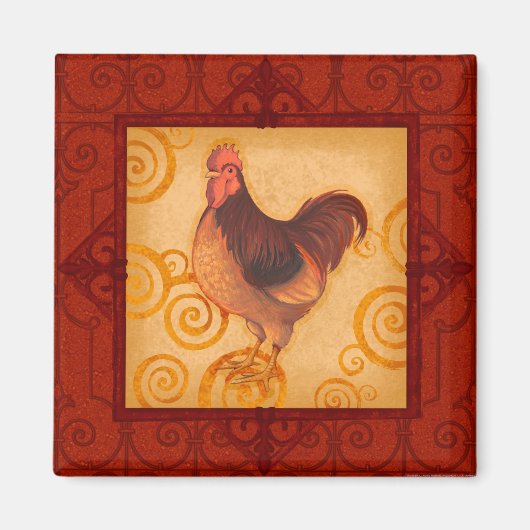 VIV55 Rooster 3.tif Magneet (Voorkant)