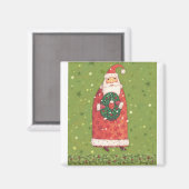 VIV77 Green Santa.tif Magneet (Voorkant / Achterkant)